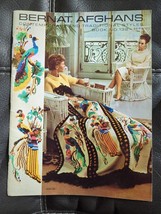 Bernat Afghans Book Contemporary Traditional Styles #132 Knitting &amp; Croc... - $12.34