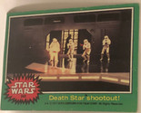 Vintage Star Wars Trading Card Green 1977 #242 Death Star Shootout Storm... - $2.48
