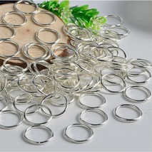 UK ! 20 Punk Women Hip-Hop Braid Beaded Hair Rings Hoop Clips Jewelry SI... - $1.34