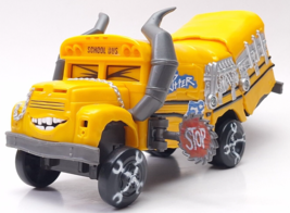 Disney Pixar CARS 3 Crunch &amp; Crash MISS FRITTER 8.5&quot; School Bus Mattel 2017 - $41.19