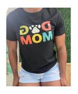Dog Mom Paw Lovers Pet Animal Owner Womens Black Graphic T-Shirt Graphic... - £19.61 GBP