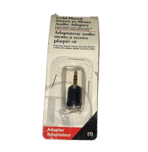 Radio Shack Gold-Plated Stereo to Mono Audio Adapter 274-398 - £2.77 GBP