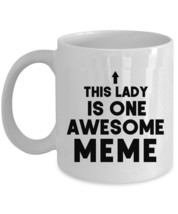 Awesome Meme Coffee Mug Mothers Day Funny Lady Tea Cup Christmas Gift For Mom - £12.42 GBP+