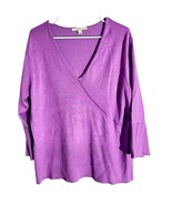 Merona Purple Ribbed Hem Wrap Sweater 1X - €15,30 EUR Merona Purple Ribbed Hem Wrap Sweater 1X - €15,30 EUR