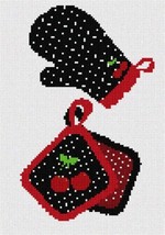 pepita Needlepoint Canvas: Oven Mitts for Mom, 7&quot; x 10&quot; - £40.59 GBP+