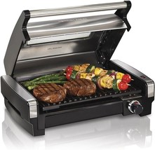 Electric Indoor Grill Viewing Window Nonstick Stainless Steel 450F, 118 ... - £94.61 GBP