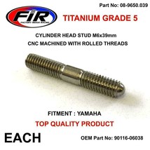 TITANIUM CYLINDER HEAD thread stud bolt mount  M6x39mm Yamaha, YZF250  2... - £13.21 GBP