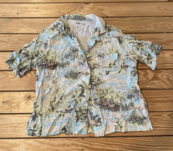 Faherty Women’s Button Front Hawaiian Shirt size S Cream Sf1 - $23.66