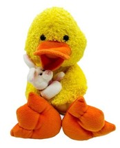 Gund Heads Tales Duck Chick Holding Bunny Plush 20 inch Stuffed Animal 43555 - $23.36