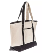 Large Canvas Tote Bag 14.75&quot; H x 15&quot; W x 5&quot; D New - $17.58 CAD