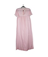Iris Bert Yelin VTG Nightgown Womens S Pale Pink Sheer Lace Delicate 196... - £20.40 GBP