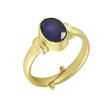 5.25 Ratti Natural Blue Sapphire Neelam Gemstone Ring for Men and Women - £24.31 GBP