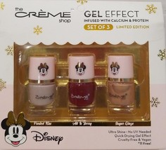 The Creme Shop Disney Minnie Mouse 3 Piece Gel Effect Nail Polish Set - £12.63 GBP