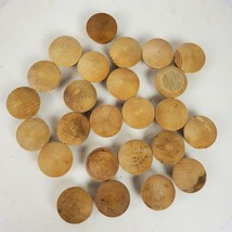 Vintage Wood Knobs 1.5 Inch For Crafting Building Unfinished Pieces LOT ... - $23.38