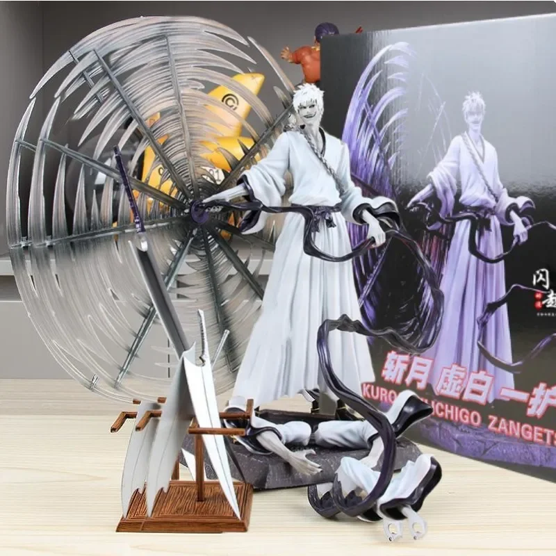 33cm Bleach Thousand Year Blood War Anime Figure Gk Kurosaki Ichigo Hollow Cero - £90.32 GBP+