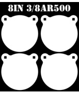 8 Inch AR500 Steel Gongs - 3/8in. Rifle / Pistol Targets - 4pc. Metal Ta... - $146.22 CAD