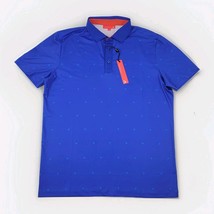 Redvanly Shirt Men&#39;s M Olympic Blue Sheridon Polo Geometric Performance ... - $59.30