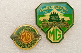 Vintage Jewelry Lapel Pin MG Car Club TMG Welches Oregon 15TH Rendezvous - $14.84