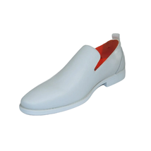Men Tayno Dressy Casual Soft Leather Comfortable Slip on Loafer #ALPHA L White image 5