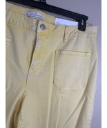 Cato Womens 18W Yellow Jeans Distressed Aged Flared New With Tags - $24.95