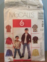 McCalls 4164 sizes-3-4-5-6 toddler childs boys shirts - $8.10