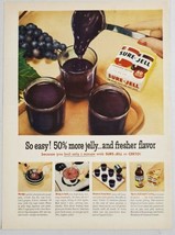 1956 Print Ad Sure-Jell Pectin Grape Jelly in Fruit Canning Jars General... - £9.19 GBP