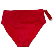 Spanx Swim Bottom Mid Waisted Shaping Suits Red Power Mesh Rear Lyrca UP... - £40.72 GBP