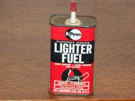 Vintage A Penn Lighter Fluid 4 Ounce Empty Short Tin - $541.44 MXN