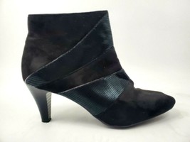 Karen Scott Franccess Booties Womens Milann Black Ankle Booties Shoes 11 Medium - £8.67 GBP