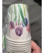 Dixie USA 2008 Rosy Watercolors 5oz 177Cups Disposable Tulip Floral Patt... - $31.22 CAD