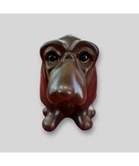 Vintage Plastic Basset Hound Sad Dog Bank Brown Royalty Designs - $13.98 CAD