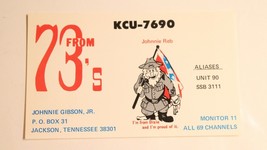 Vintage CB Ham Radio Card KCU 7690 Jackson Tennessee  - £3.94 GBP