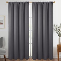 Diraysid Grey Thermal Insulated Room Darkening Blackout Curtains For, 2 Panels. - £32.65 GBP