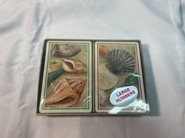 Vintage Cape Shore Seashells Themed 2 Decks of Playing Cards Ocean Unopened - £11.57 GBP