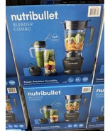 NutriBullet 1200W Blender Combo Dark Gray Stainless Steel Plastic ZNBF30... - $178.19