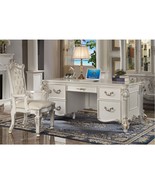 Vendome Executive Office Chair, Faux Leather &amp; Antique Pearl Finish - €401,97 EUR