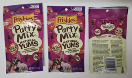 (3) Purina Friskies Party Mix Cat Treats, Natural Yums With Wild Shrimp ... - £15.81 GBP