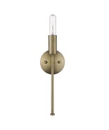 Sleek Dull Gold Slim Profile Wall Sconce | 5&quot;x15&quot; - $288.69 CAD