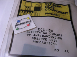 Sylvania ECG850 IC Op Amp Band-Switch Equivilant NTE850 NOS Qty 1 - £8.56 GBP
