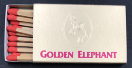 Golden Elephant Thai Restaurant Kowloo Hong Kong Matchbook Matchbox - £11.05 GBP