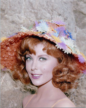 Tina Louise smiling portrait as Ginger in colorful hat Gilligan&#39;s Island 8x10 - £7.45 GBP