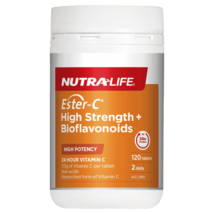 Nutra-Life Ester-C High Strength + Bioflavonoids 120 Tablets - £96.46 GBP