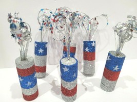 Patriotic 4th Of July Firecracker Bowl Filler Table Scatter Fireworks Decor 6pc - £13.37 GBP