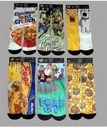 Odd Sox FAMILY GUY*EGGO*CHEECH &amp; CHONG*CEREAL*WORMS ETC Crew Socks Mns 6... - $14.99