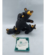 Big Sky Carvers Jeff Fleming Bearfoots Black Bear &quot;Daddy&#39;s Home &quot; Older ... - €38,37 EUR