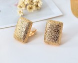Le ear clips for girls square wedding women clip earings no pierced hole gold punk thumb155 crop