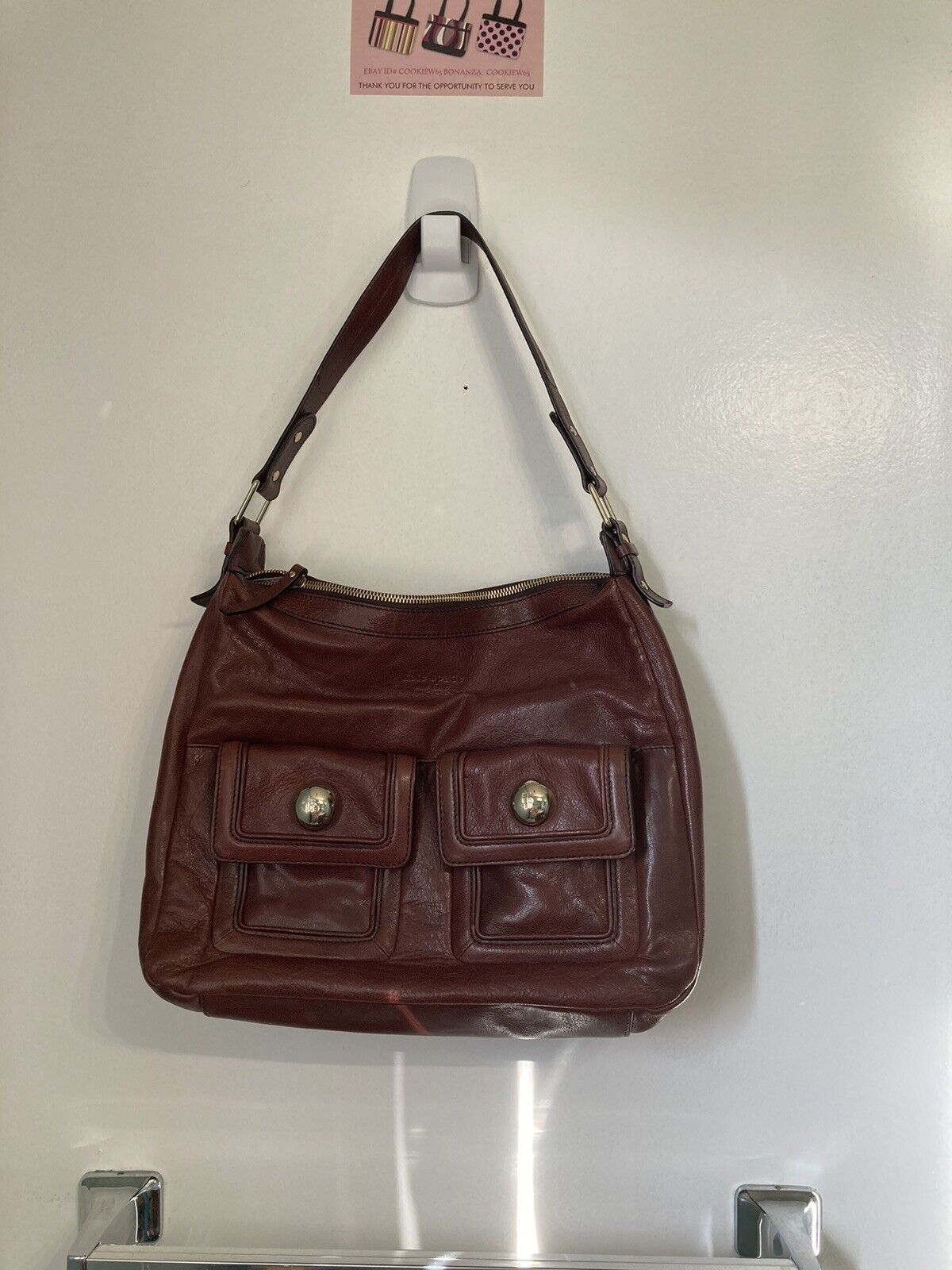 Kate Spade Roland Park Dani Leather Brown Hobo Shoulder Bag Purse - $78.00