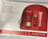 Clarins Fights Wrinkles, Replenishes &amp;  Perfects Lips.  Trio Gift Set - $19.94