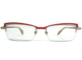 Face a Face Sunglasses LUCKY 4 9112 Matte Gold Red Frames with Blue Lenses - £148.09 GBP