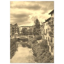 Vintage Vicenza Italy Poster Art | Retro Vicenza Coast Sepia Print | Vicenza Wal - $19.99